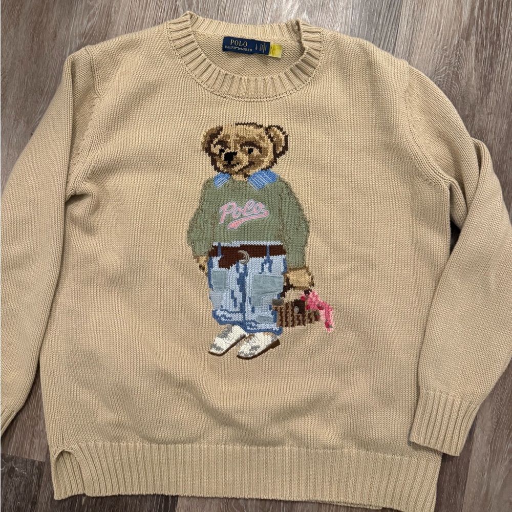 Polo Ralph Lauren teddy bear knit sweater